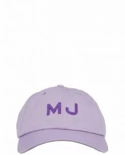( New Season ) Marc Jacobs Logo Embroidered Baseball Cap Women, Purple