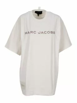 Marc Jacobs Logo Print Crewneck T-Shirt Women, White