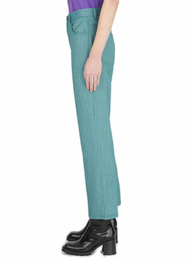 ( New Season ) Marc Jacobs Pinstripe Suit Pants Women, Green 3 ( New Season ) Marc Jacobs Pinstripe Suit Pants Women, Green - Image 3