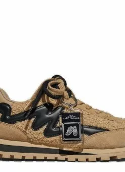 ( New Season ) Marc Jacobs The Teddy Jogger Sneakers Women, Beige -Marc Jacobs Store 79783445bcae28a90c6c57868cfa1c3c