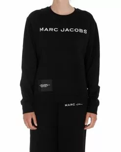 Marc Jacobs Logo Printed Sweatshirt Women, Black -Marc Jacobs Store 7b9f021a5f1b1af4be79e7179e4486f3