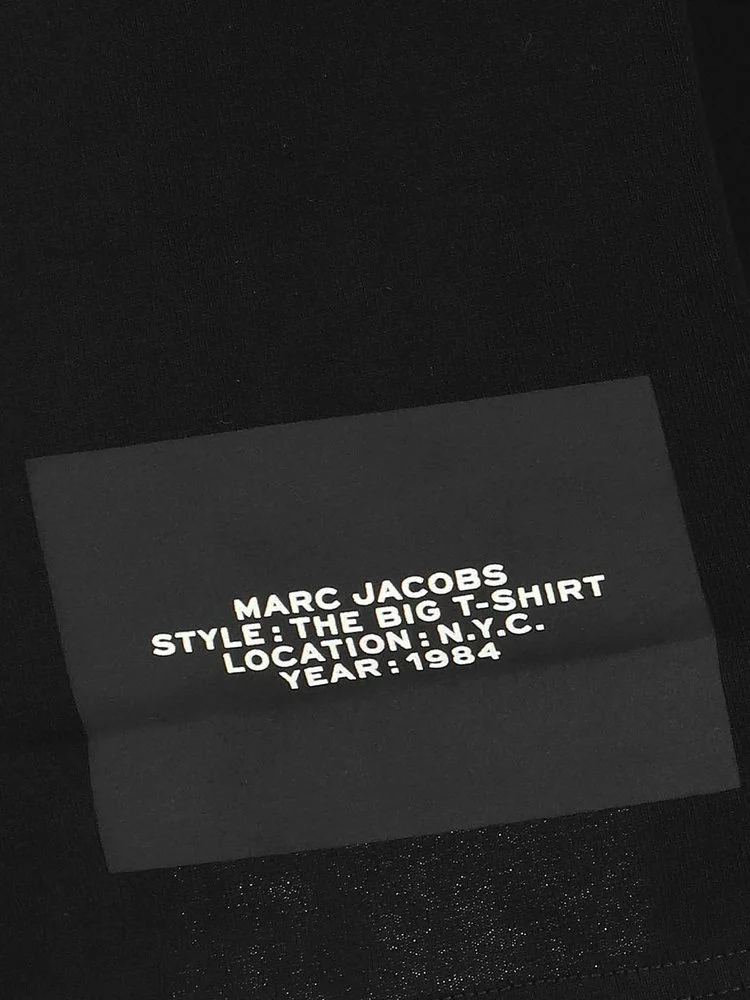 ( New Season ) Marc Jacobs Logo Printed Oversized T-Shirt Women, Black 5 ( New Season ) Marc Jacobs Logo Printed Oversized T-Shirt Women, Black - Image 5