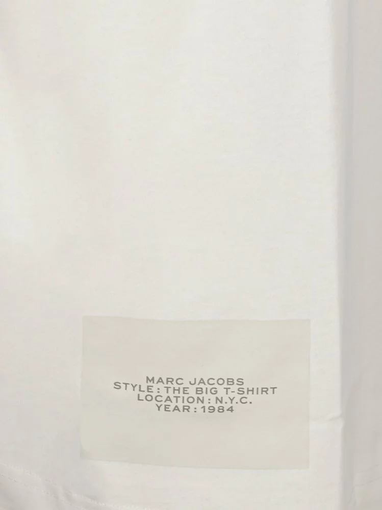 Marc Jacobs Logo Print Crewneck T-Shirt Women, White 3 Marc Jacobs Logo Print Crewneck T-Shirt Women, White - Image 3