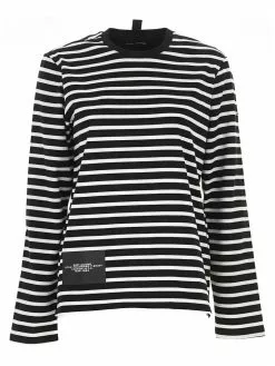( New Season ) Marc Jacobs Striped Long-Sleeve T-Shirt Women, Multi
