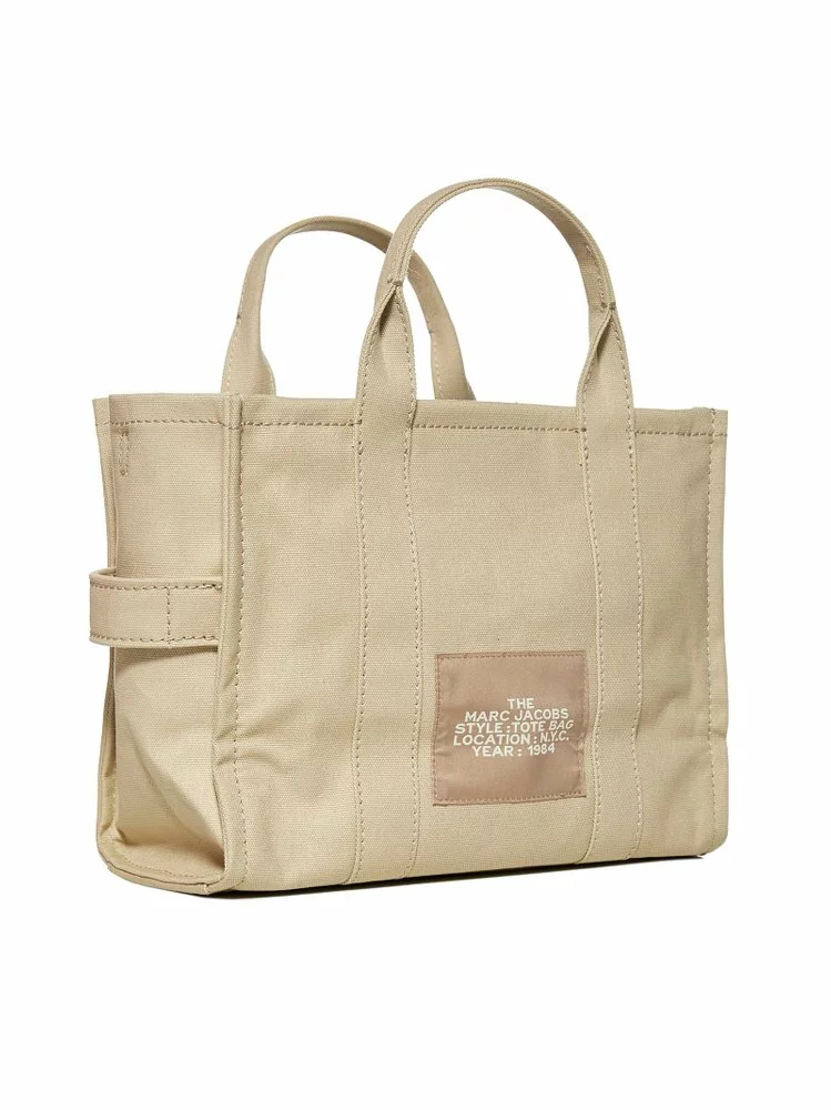 ( New Season ) Marc Jacobs The Small Traveler Tote Bag Women, Beige 2 ( New Season ) Marc Jacobs The Small Traveler Tote Bag Women, Beige - Image 2