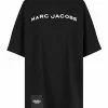( New Season ) Marc Jacobs Logo Printed Oversized T-Shirt Women, Black