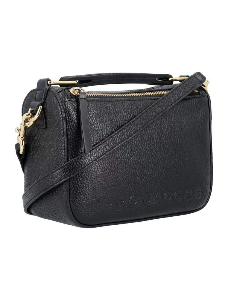 ( New Season ) Marc Jacobs Logo Embossed Mini Shoulder Bag Women, Black 3 ( New Season ) Marc Jacobs Logo Embossed Mini Shoulder Bag Women, Black - Image 3