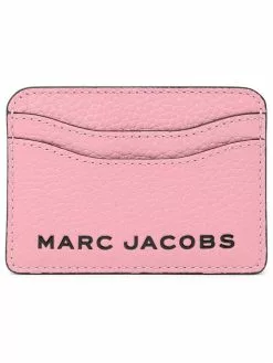 ( New Season ) Marc Jacobs Logo Plaque Card Case Women, Pink