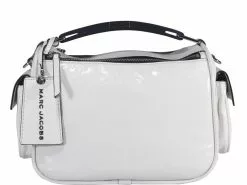 ( New Season ) Marc Jacobs Logo Plaque Zip-Up Tote Bag Women, White