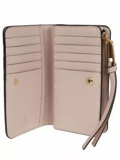 ( New Season ) Marc Jacobs The Snapshot Compact Wallet Women, Beige -Marc Jacobs Store 93f3b52fd3adfaa306e5810fa2299a1a
