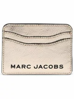 ( New Season ) Marc Jacobs The Metallic Card Case Women, Gold