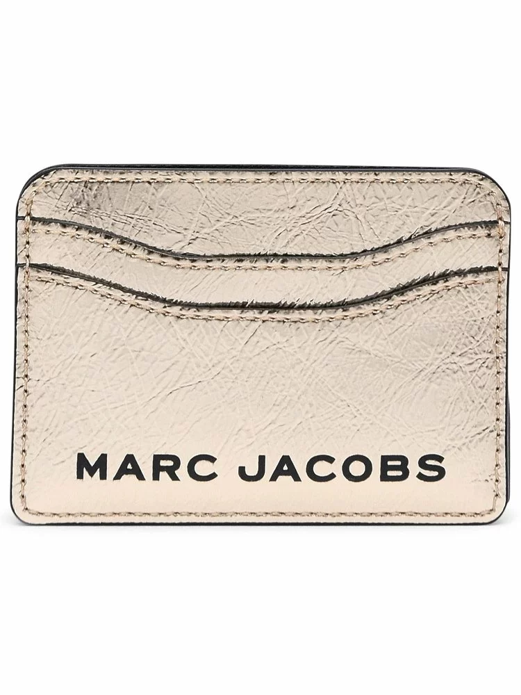 ( New Season ) Marc Jacobs The Metallic Card Case Women, Gold 1 ( New Season ) Marc Jacobs The Metallic Card Case Women, Gold