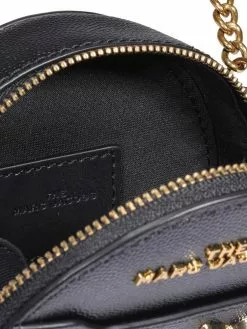 Marc Jacobs Badge Embellished Crossbody Bag Women, Black -Marc Jacobs Store a064e35008ca6fb7ba9e61611c4323cd