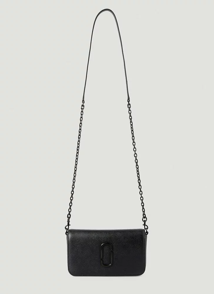 ( New Season ) Marc Jacobs The Hotshot Chain-Link Crossbody Bag Women, Black 1 ( New Season ) Marc Jacobs The Hotshot Chain-Link Crossbody Bag Women, Black
