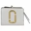 Marc Jacobs Snapshot Metallic Bi-Fold Wallet Women, White