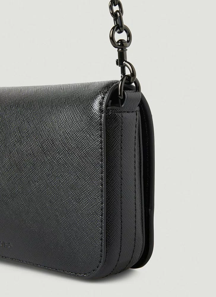 ( New Season ) Marc Jacobs The Hotshot Chain-Link Crossbody Bag Women, Black 4 ( New Season ) Marc Jacobs The Hotshot Chain-Link Crossbody Bag Women, Black - Image 4