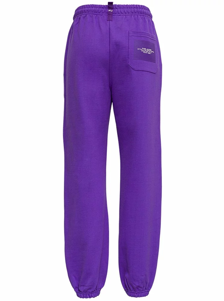 ( New Season ) Marc Jacobs Logo Embroidered Sweatpants Women, Purple 2 ( New Season ) Marc Jacobs Logo Embroidered Sweatpants Women, Purple - Image 2
