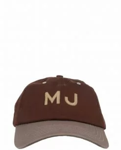 ( New Season ) Marc Jacobs Logo Embroidered Baseball Cap Women, Brown