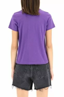 ( New Season ) Marc Jacobs Logo Print Crewneck T-Shirt Women, Purple 6 ( New Season ) Marc Jacobs Logo Print Crewneck T-Shirt Women, Purple -Marc Jacobs Store b7348d60427e4db407985e8670a41aad