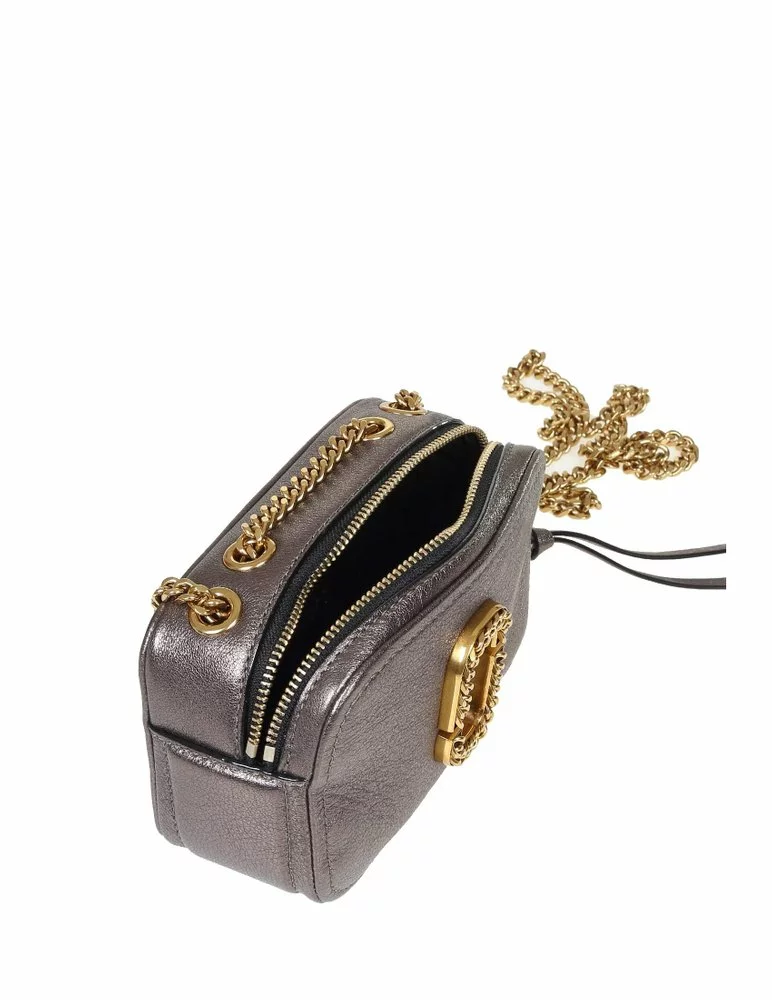 ( New Season ) Marc Jacobs Logo Plaque Chained Crossbody Bag Women, Brown 4 ( New Season ) Marc Jacobs Logo Plaque Chained Crossbody Bag Women, Brown - Image 4