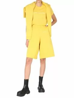 Marc Jacobs Logo Embroidered Shorts Women, Yellow 7 Marc Jacobs Logo Embroidered Shorts Women, Yellow -Marc Jacobs Store baeb8109796de0f0f16686e1df04a2ab