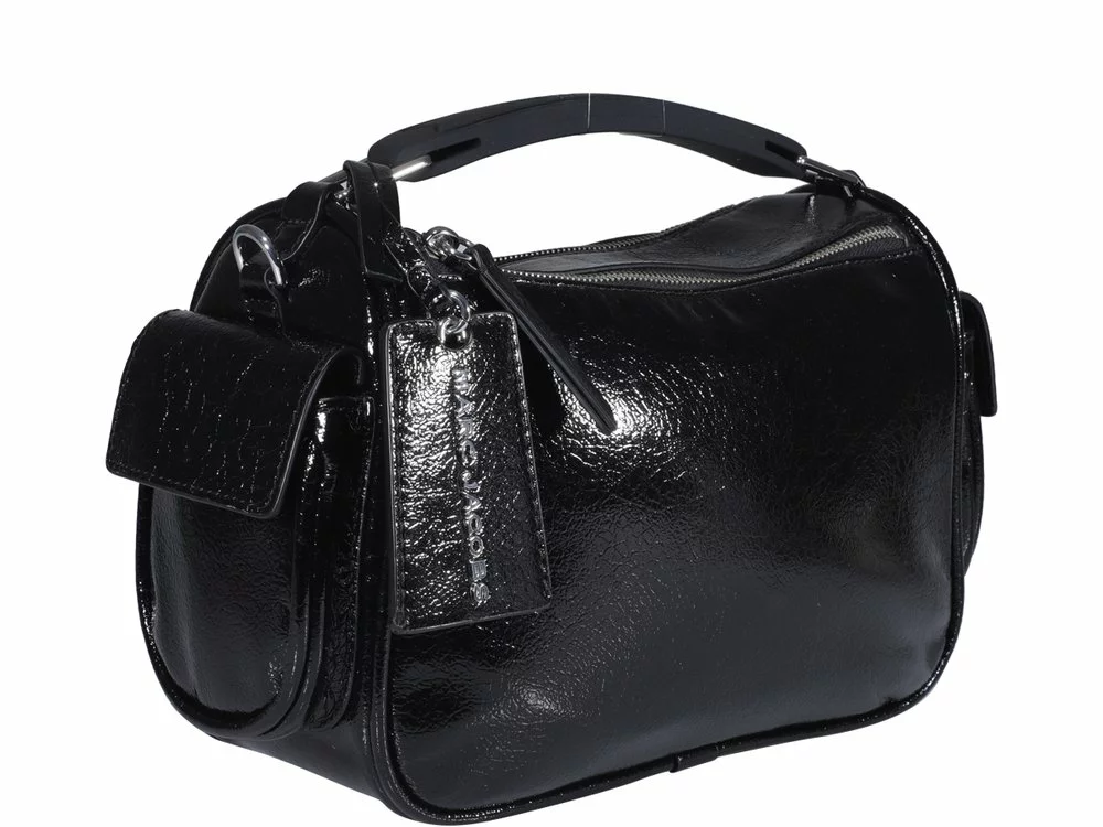 ( New Season ) Marc Jacobs Logo Plaque Zip-Up Tote Bag Women, Black 3 ( New Season ) Marc Jacobs Logo Plaque Zip-Up Tote Bag Women, Black - Image 3