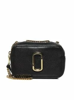 ( New Season ) Marc Jacobs The Glam Shot 17 Crossbody Bag Women, Black
