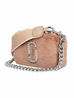 ( New Season ) Marc Jacobs The Push Snapshot Crossbody Bag Women, Brown -Marc Jacobs Store c57284a72cd06798636691166dcba009