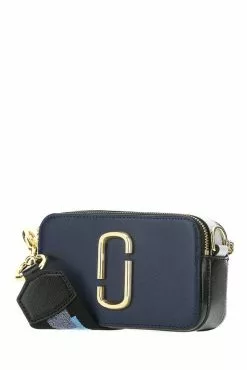 Marc Jacobs The Logo Strap Snapshot Crossbody Bag Women, Blue -Marc Jacobs Store ca643a8cfe8a7274617bdadcce8770b0