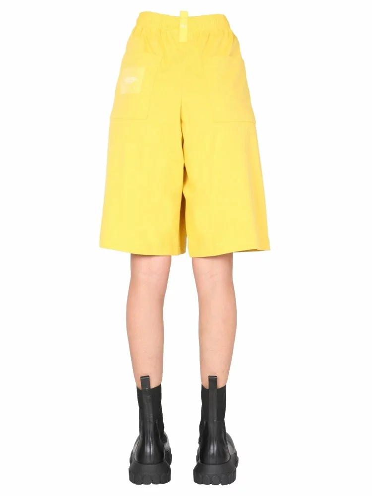 Marc Jacobs Logo Embroidered Shorts Women, Yellow 2 Marc Jacobs Logo Embroidered Shorts Women, Yellow - Image 2