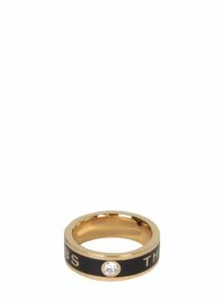 ( New Season ) Marc Jacobs The Medallion Ring Women, Black