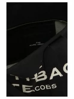 ( New Season ) Marc Jacobs The Jacquard Logo Detailed Tote Bag Women, Black -Marc Jacobs Store d86f042b534759046e136c12aba0fb3e