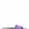 ( New Season ) Marc Jacobs Logo Printed Slip-On Slides Women, Purple