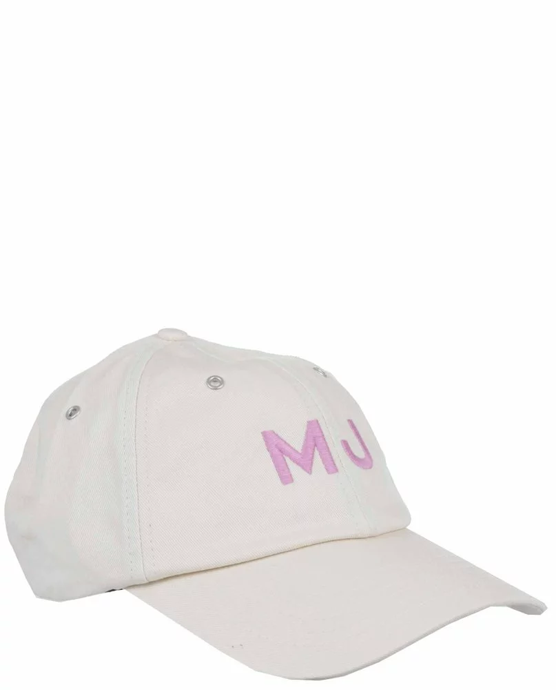 ( New Season ) Marc Jacobs Logo Embroidered Baseball Cap Women, White 3 ( New Season ) Marc Jacobs Logo Embroidered Baseball Cap Women, White - Image 3