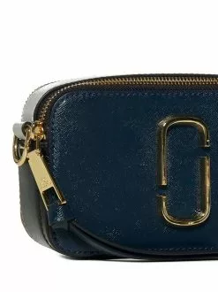 ( New Season ) Marc Jacobs Logo Plaque Snapshot Camera Bag Women, Navy -Marc Jacobs Store dbbdf843a027fc5d528375968972be4e