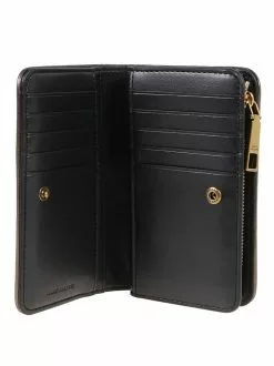 ( New Season ) Marc Jacobs The Glam Shot Bi-Fold Wallet Women, Black -Marc Jacobs Store e0c6ed18bf34aedc5a9e0ab4a9ed7d26