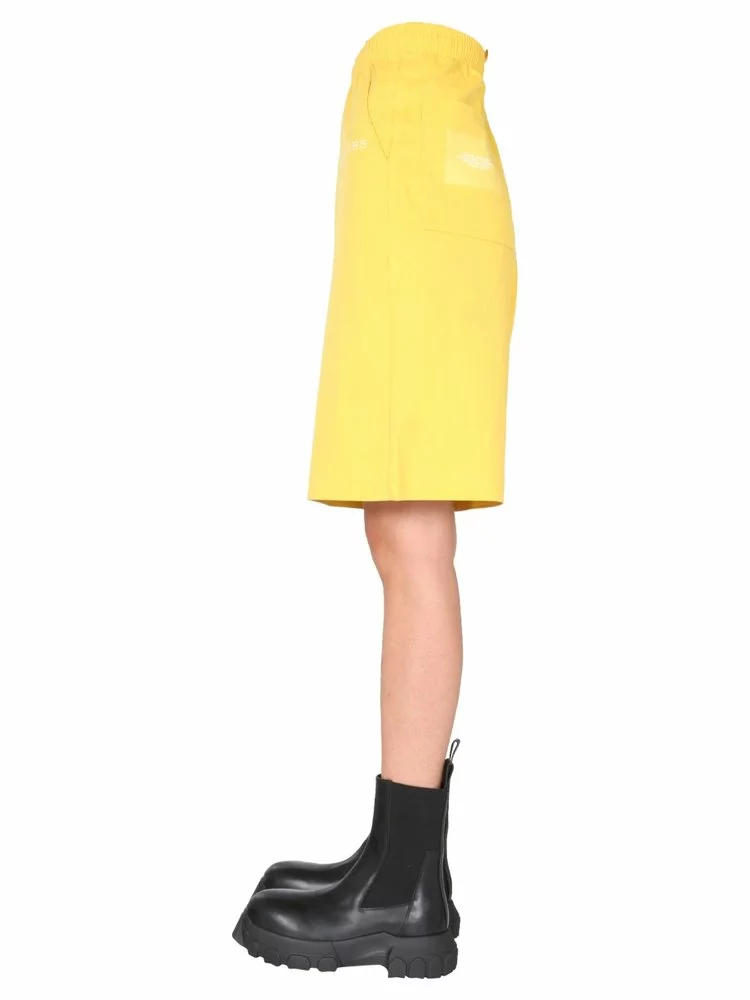 Marc Jacobs Logo Embroidered Shorts Women, Yellow 3 Marc Jacobs Logo Embroidered Shorts Women, Yellow - Image 3