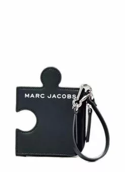 ( New Season ) Marc Jacobs Jigsaw Charm Pouch Wallet Women, Black