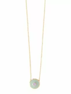 ( New Season ) Marc Jacobs The Medallion Pendant Necklace Women, Green -Marc Jacobs Store f5f828c9f848286131d156126bc4d161