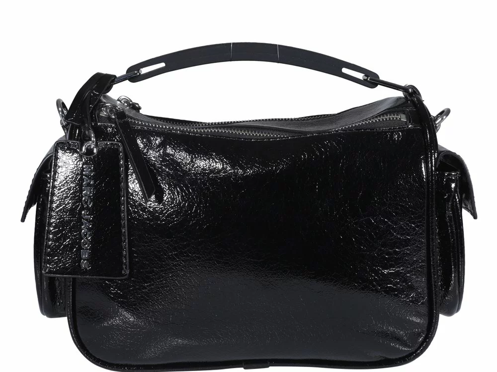 ( New Season ) Marc Jacobs Logo Plaque Zip-Up Tote Bag Women, Black 1 ( New Season ) Marc Jacobs Logo Plaque Zip-Up Tote Bag Women, Black