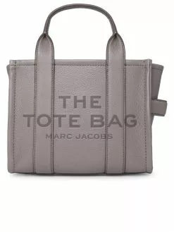 Marc Jacobs Store 17 ( New Season ) Marc Jacobs Logo Embossed Mini Tote Bag Women, Grey