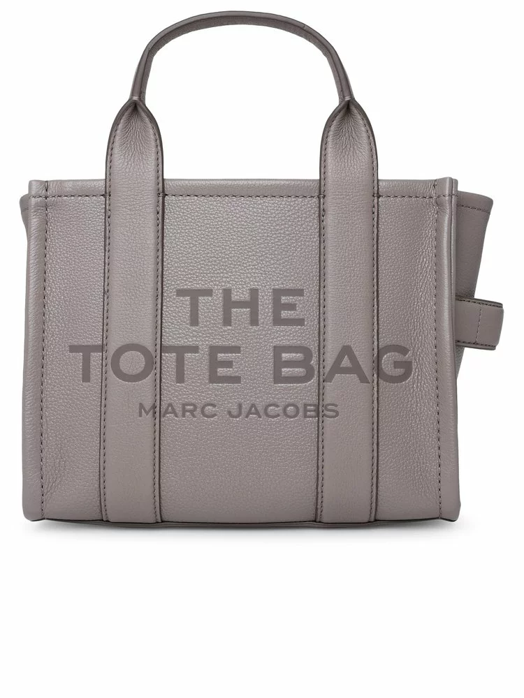 ( New Season ) Marc Jacobs Logo Embossed Mini Tote Bag Women, Grey 1 ( New Season ) Marc Jacobs Logo Embossed Mini Tote Bag Women, Grey