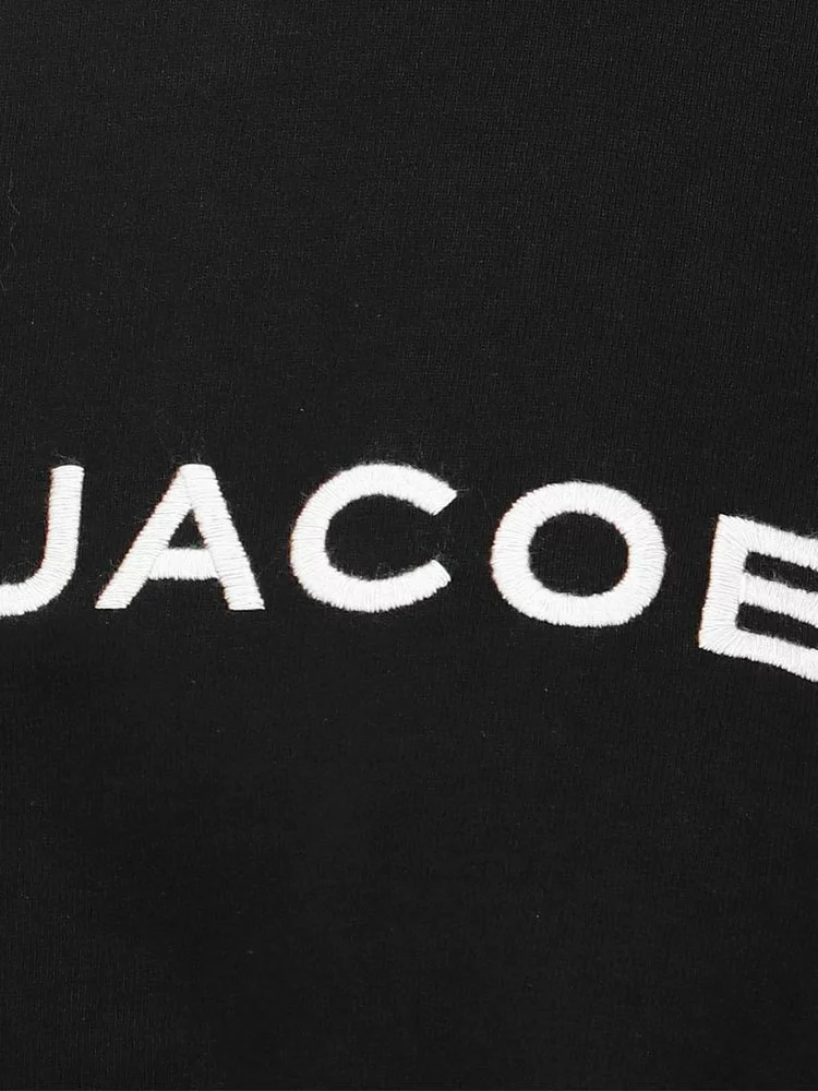 ( New Season ) Marc Jacobs Logo Printed Oversized T-Shirt Women, Black 4 ( New Season ) Marc Jacobs Logo Printed Oversized T-Shirt Women, Black - Image 4