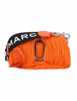 ( New Season ) Marc Jacobs Snapshot Faux Fur Camera Bag Women, Orange